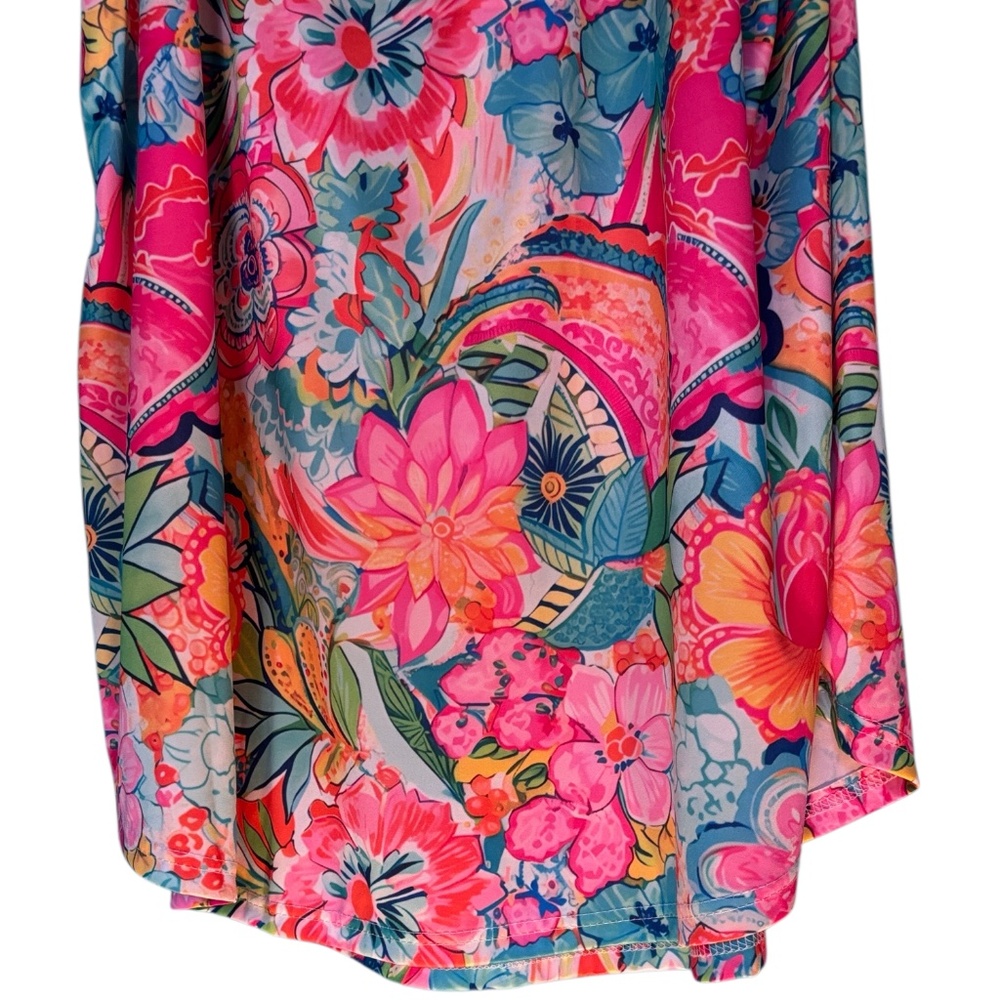 NWOT-Floral Sleeveless Dress - Picture 3 of 7